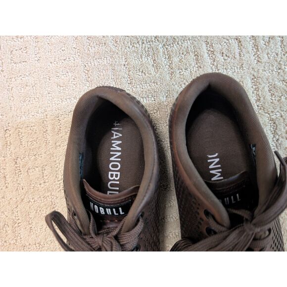 Nobull Shoes Men 8.5 Women 10 Brown Leather Trainers Crossfit Workout - Picture 7 of 12